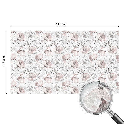 Fensterfolie mit Motiv Buntglas Rosenblätter