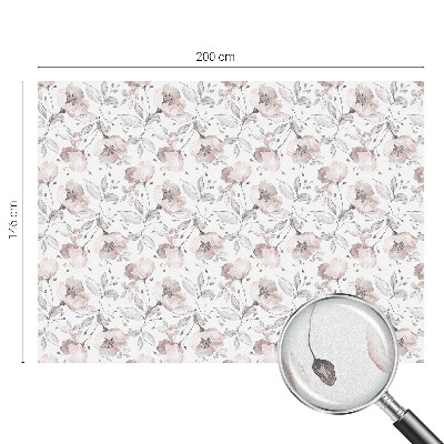 Fensterfolie mit Motiv Buntglas Rosenblätter