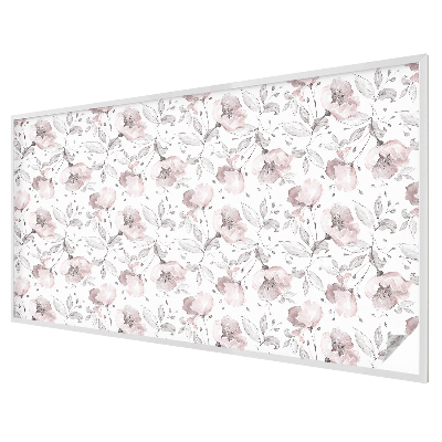 Fensterfolie mit Motiv Buntglas Rosenblätter