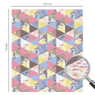 Sichtschutz Klebefolie für Fenster Bunte Dreiecke