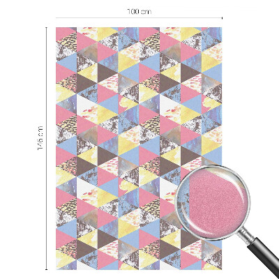 Sichtschutz Klebefolie für Fenster Bunte Dreiecke