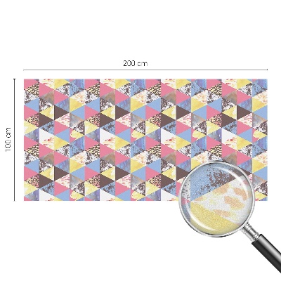 Sichtschutz Klebefolie für Fenster Bunte Dreiecke