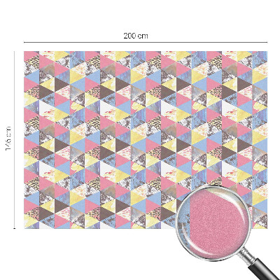 Sichtschutz Klebefolie für Fenster Bunte Dreiecke