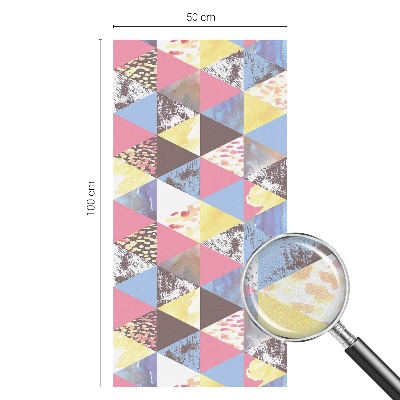 Sichtschutz Klebefolie für Fenster Bunte Dreiecke