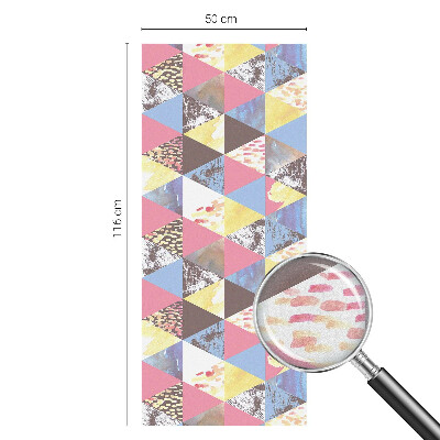 Sichtschutz Klebefolie für Fenster Bunte Dreiecke