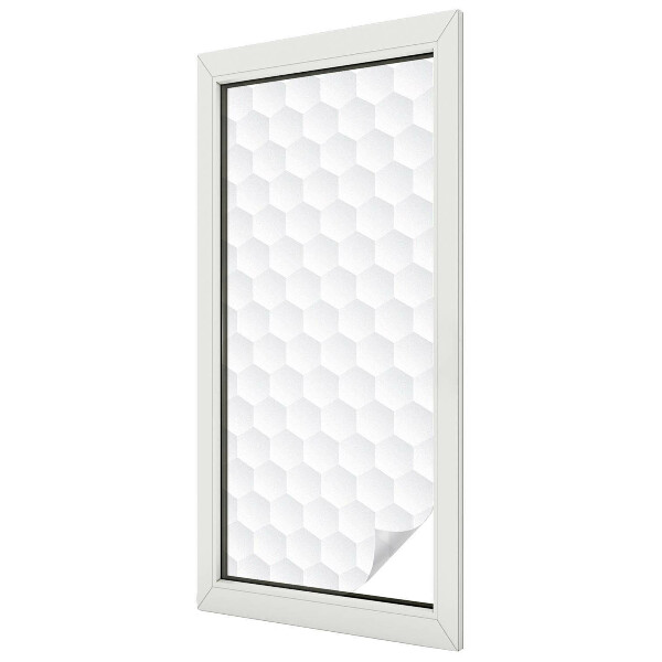 Milchglasfolie Fenster Buntglasoptik Weißes Mosaik