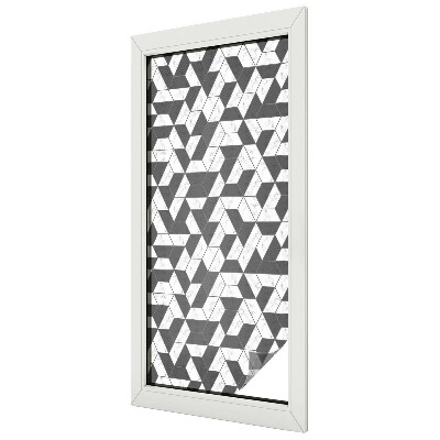 Milchglasfolie Fenster Buntglasoptik Geometrische Illusionen