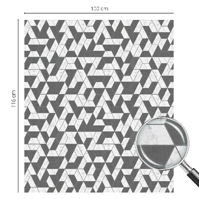 Milchglasfolie Fenster Buntglasoptik Geometrische Illusionen