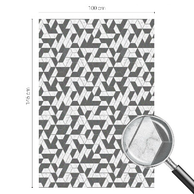 Milchglasfolie Fenster Buntglasoptik Geometrische Illusionen