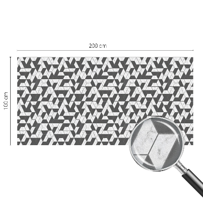 Milchglasfolie Fenster Buntglasoptik Geometrische Illusionen