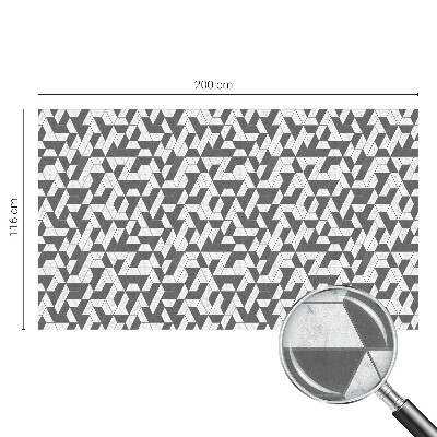 Milchglasfolie Fenster Buntglasoptik Geometrische Illusionen