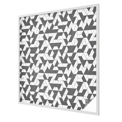 Milchglasfolie Fenster Buntglasoptik Geometrische Illusionen