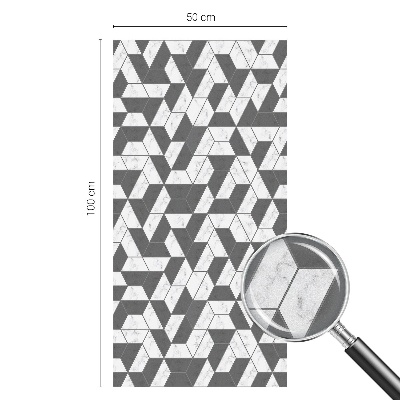 Milchglasfolie Fenster Buntglasoptik Geometrische Illusionen