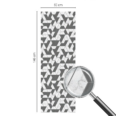 Milchglasfolie Fenster Buntglasoptik Geometrische Illusionen