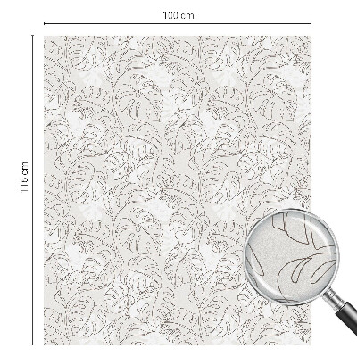 Fensterfolie mit Motiv Buntglas Pflanzenornament