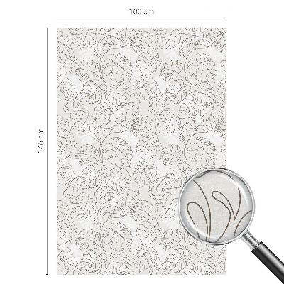 Fensterfolie mit Motiv Buntglas Pflanzenornament