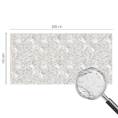 Fensterfolie mit Motiv Buntglas Pflanzenornament