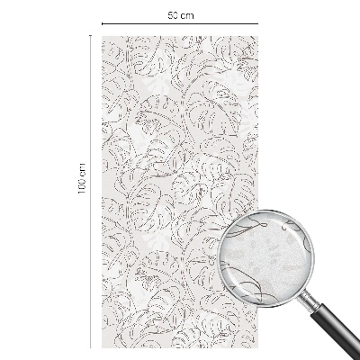 Fensterfolie mit Motiv Buntglas Pflanzenornament