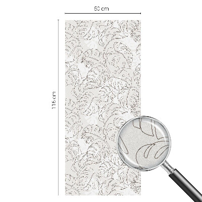 Fensterfolie mit Motiv Buntglas Pflanzenornament