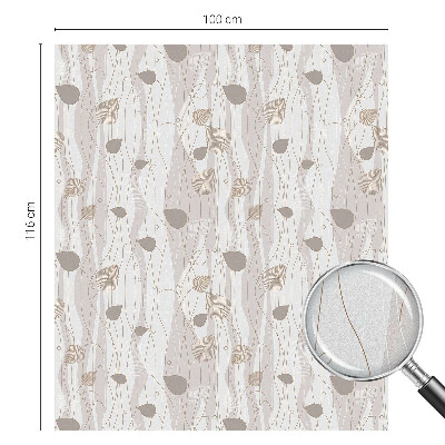 Sichtschutz Klebefolie für Fenster Elegante Blätter