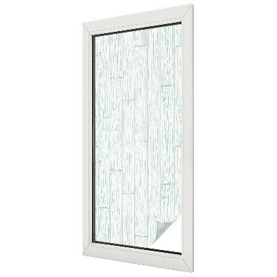 Milchglasfolie Fenster Buntglasoptik Holzmuster