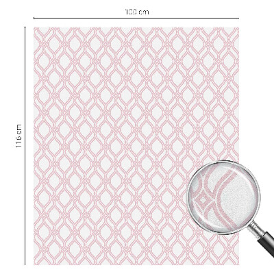 Fensterfolie mit Motiv Buntglas Rosa Linien