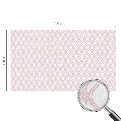 Fensterfolie mit Motiv Buntglas Rosa Linien