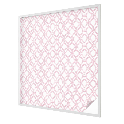 Fensterfolie mit Motiv Buntglas Rosa Linien