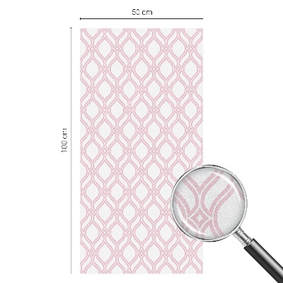 Fensterfolie mit Motiv Buntglas Rosa Linien