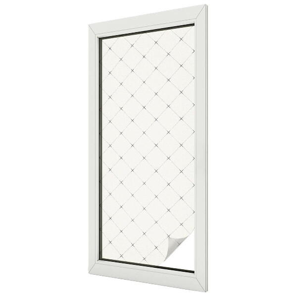 Sichtschutz Klebefolie für Fenster Geometrisches Raster