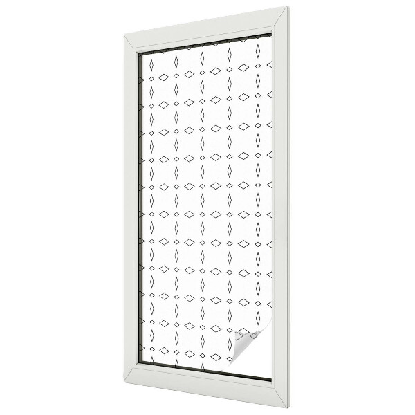 Fensterfolie mit Motiv Buntglas Rautenformen