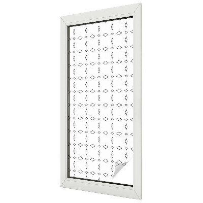 Fensterfolie mit Motiv Buntglas Rautenformen