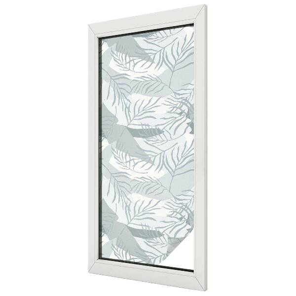 Milchglasfolie Fenster Buntglasoptik Zarte Blätter