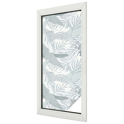 Milchglasfolie Fenster Buntglasoptik Zarte Blätter