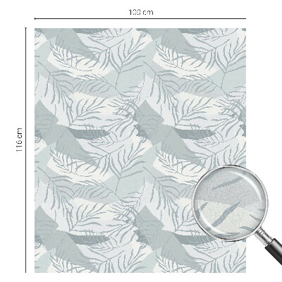 Milchglasfolie Fenster Buntglasoptik Zarte Blätter