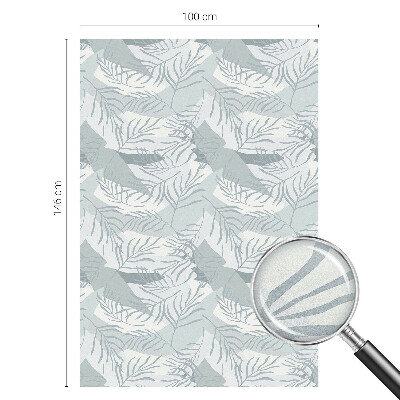 Milchglasfolie Fenster Buntglasoptik Zarte Blätter