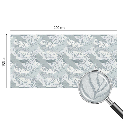 Milchglasfolie Fenster Buntglasoptik Zarte Blätter