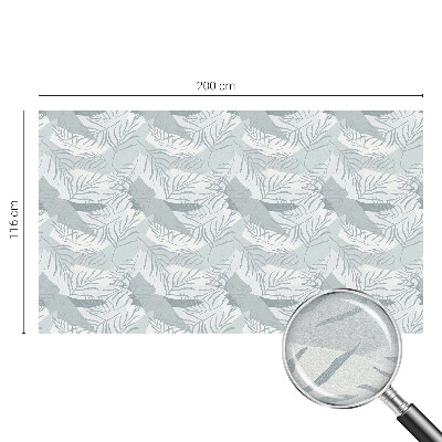 Milchglasfolie Fenster Buntglasoptik Zarte Blätter