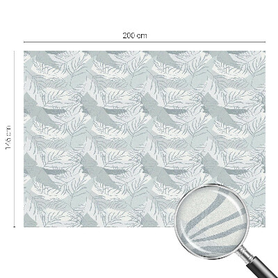 Milchglasfolie Fenster Buntglasoptik Zarte Blätter