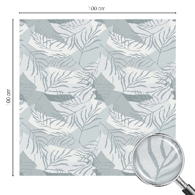 Milchglasfolie Fenster Buntglasoptik Zarte Blätter