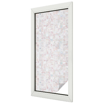 Fensterfolie mit Motiv Buntglas Steinmosaik