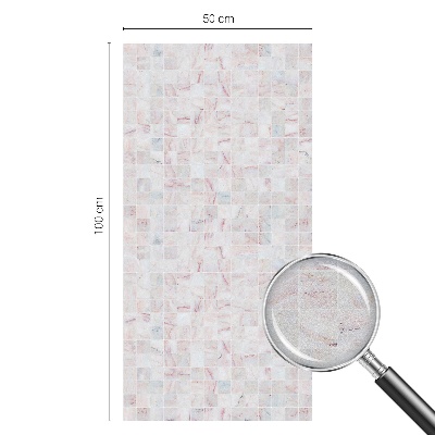 Fensterfolie mit Motiv Buntglas Steinmosaik