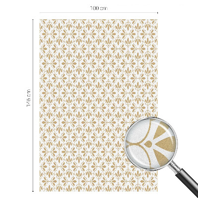 Milchglasfolie Fenster Buntglasoptik Pflanzeneleganz