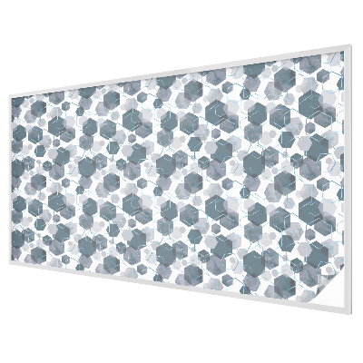 Fensterfolie mit Motiv Buntglas Geometrische Sechsecke