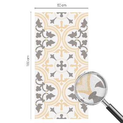 Milchglasfolie Fenster Buntglasoptik Pflanzenmuster