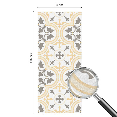 Milchglasfolie Fenster Buntglasoptik Pflanzenmuster