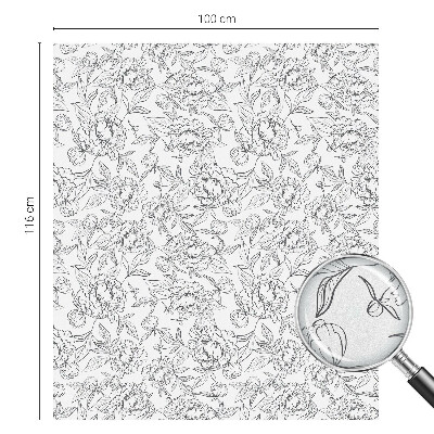 Toom Sichtschutzfolie Blumenmotiv