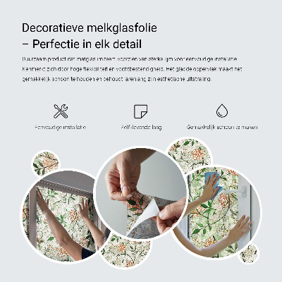 Toom Sichtschutzfolie Blumenmotiv