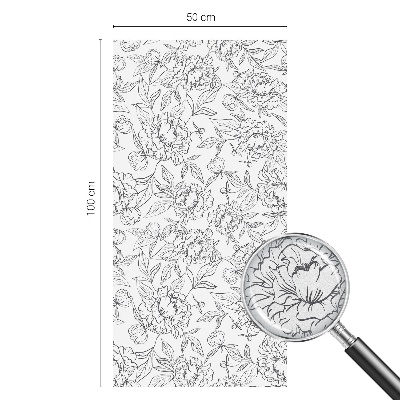 Toom Sichtschutzfolie Blumenmotiv