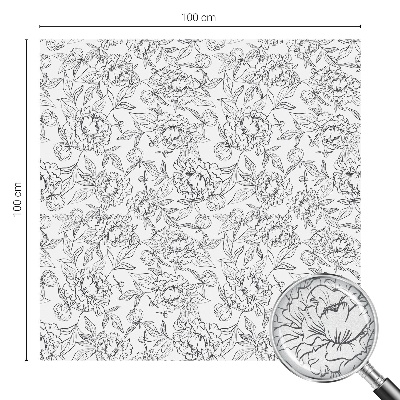 Toom Sichtschutzfolie Blumenmotiv